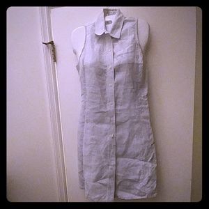 Lauren Ralph Lauren Striped 100% Linen Dress